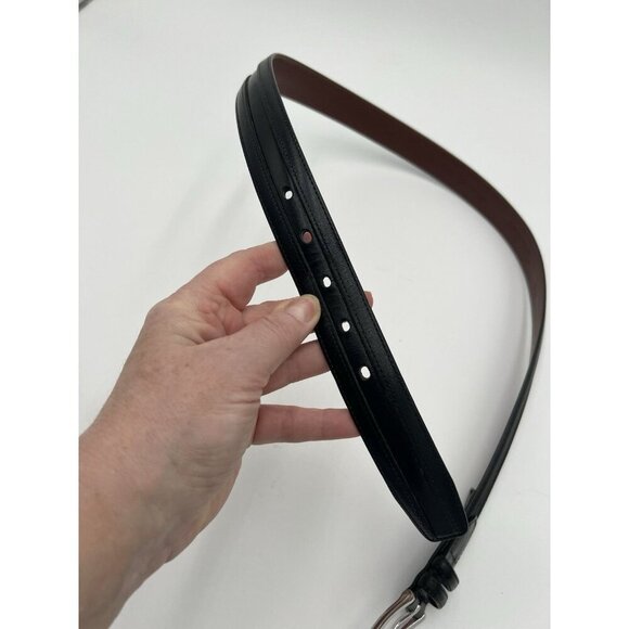 Daniel Cremieux Signature Collection Black Cowhide Belt Men Size 42 S85BX101 - Picture 5 of 10